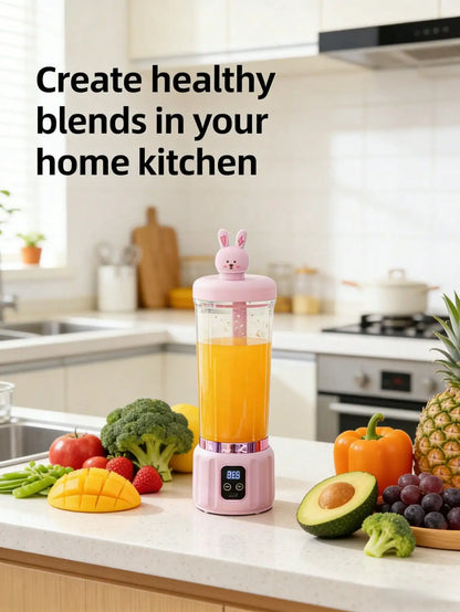 Portable USB Blender Bottle – Rechargeable 500 ml Juicer