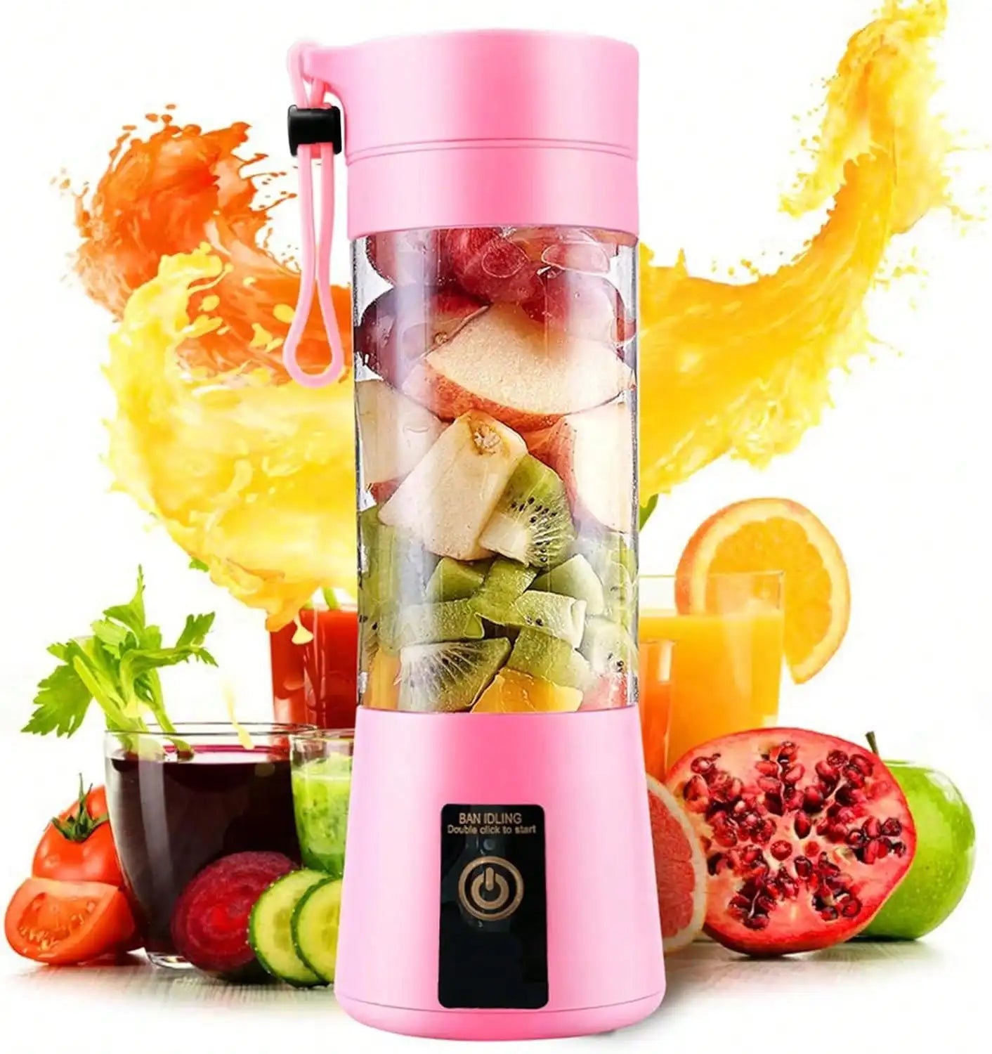 Portable USB Blender Bottle – Rechargeable 500 ml Juicer